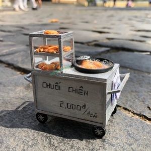 DIY Miniature Building Kit Model Fried Banana Cart